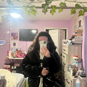 Garage Black Puffer Jacket